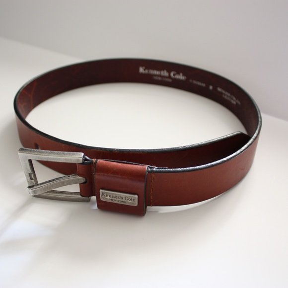 kenneth cole leather belt